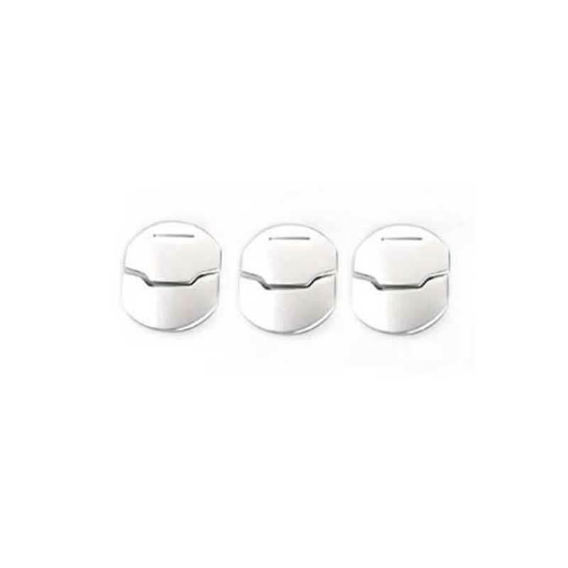 for Ford for Mustang 2015-2022 Silver Steel Middle Console Air Outlet Vent Trim 6PCS