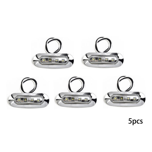 5x Marine Boat LED Courtesy Lights Cabin Deck Walkway Stair Light White 12V -24V