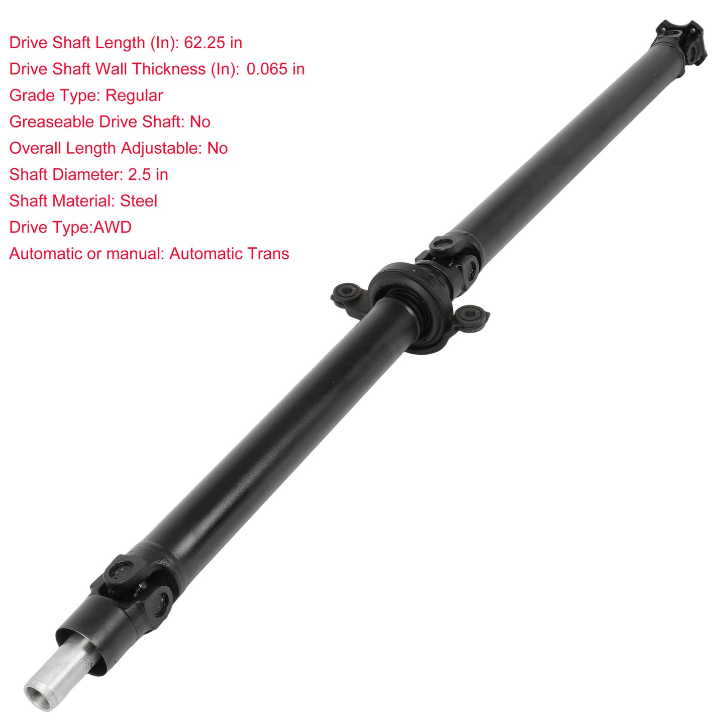 27111AE110 Rear Prop Drive Shaft Fit for 2000-2004 for Subaru Outback Auto Trans.