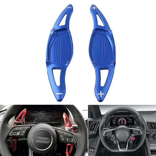 Lenkrad Paddle Shifter Verl?ngerung f¨¹r for Audi R8 RS3 RS4 RS5 TT RS Blau 2 PCs