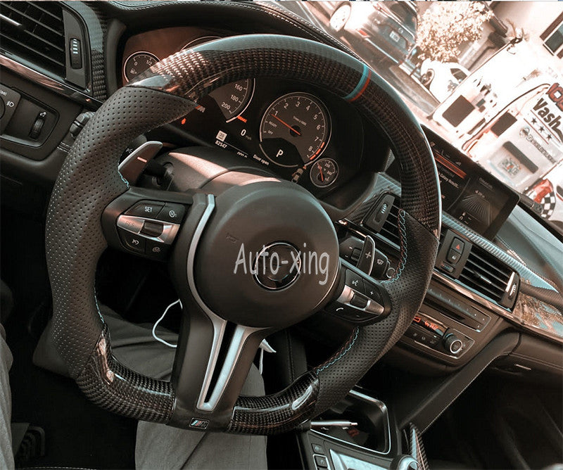 Carbon Fiber Heated Steering Wheel For BMWM3 M4 M5 M6 F80 F10 F30 X5 X6 2014-19