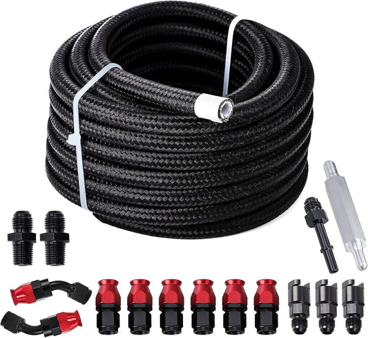 6AN 3/8 inch fuel hose EFI LS fuel injection 6AN fuel line E85 fuel line connector
