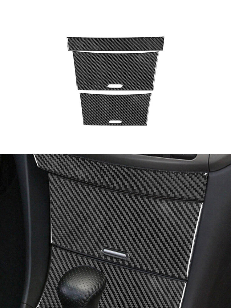 Central Storage Door Panel Trim Carbon Fiber Interrior for Acura TSX 2003-2008