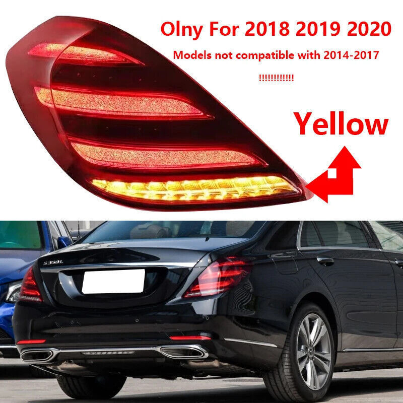 1Pcs RH Tail Light Rear Lamp for Mercedes Benz S Class 222 Sedan 4-Door 2018-20