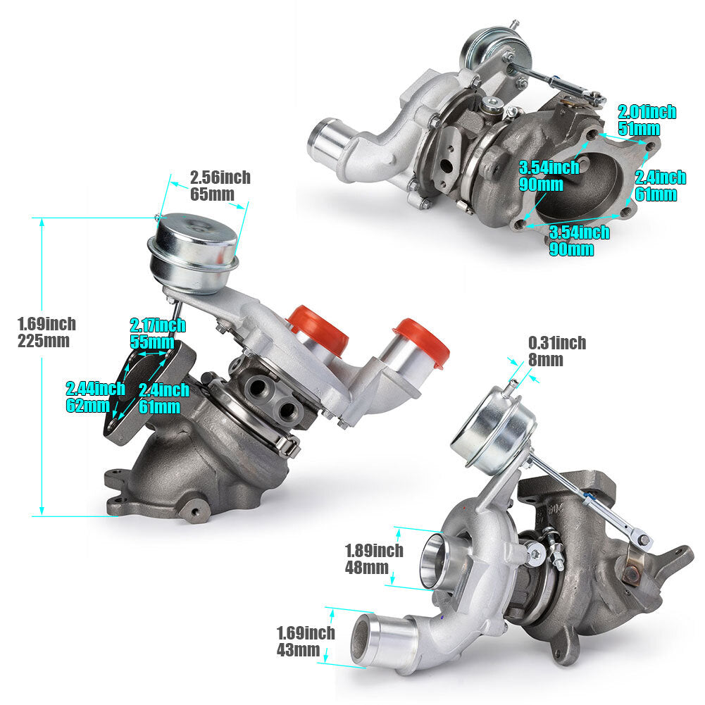 Turbocharger kit suitable for 10-19 for Ford Explorer, Taurus, for Lincoln MKS, MKT 3.5L, right-hand drive and LH
