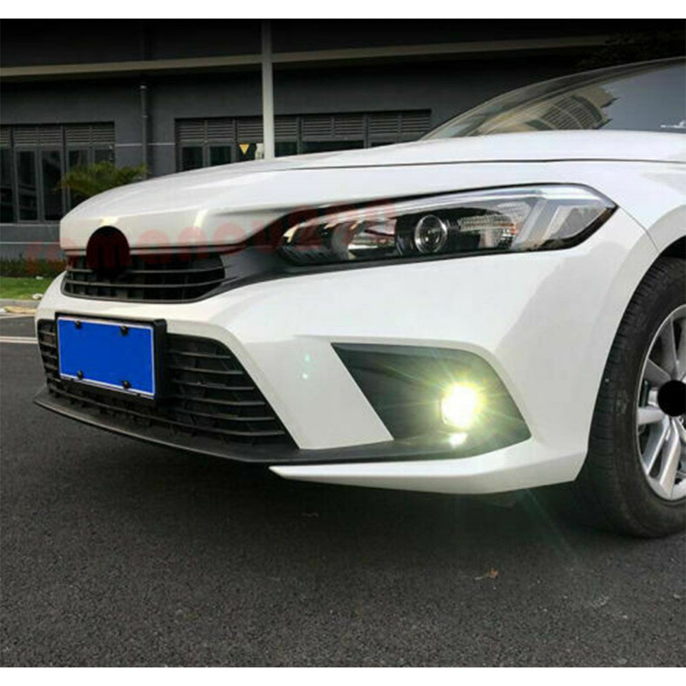 2x for Honda for Civic 22-23 Sedan Led Bumper Fog Light Driving Lamp W/cable Switch