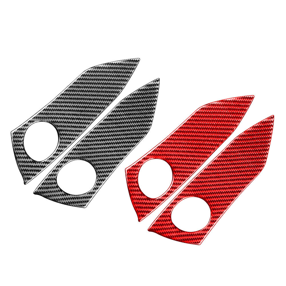 Carbon Fiber Car Emergency Warning Light Switch Cover Trim for Toyota RAV4 06-12