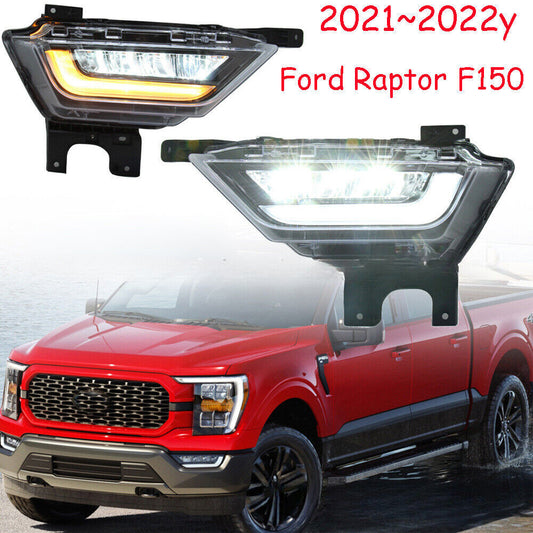 2-pack LED fog lights with switch, rear bumper turn signals, suitable for 2021-2023 for Ford F150.