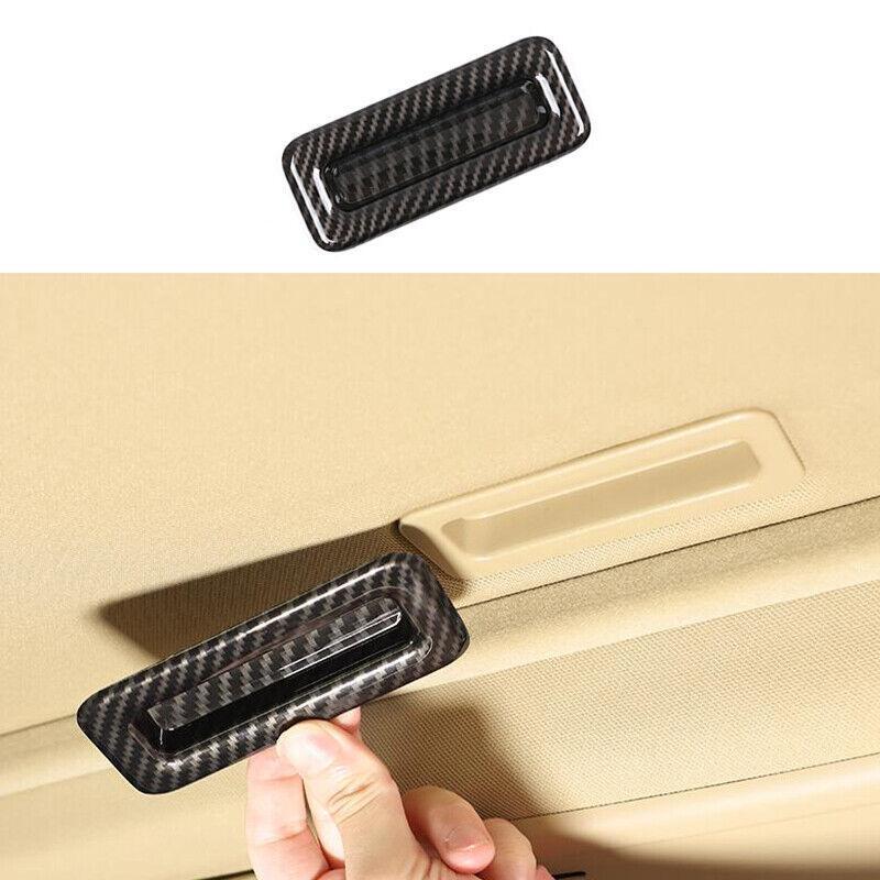 ABS Carbon Fiber Roof Sunroof Handle Cover Trim for BMW 1 Series E81 2007-2011
