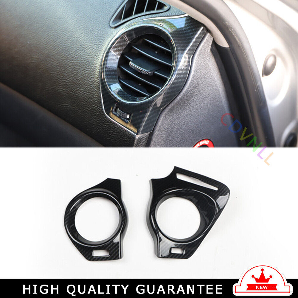 LR AC Air Outlet Vent Cover Trim Fit for Lexus IS 2006-2011 Black Carbon Fiber
