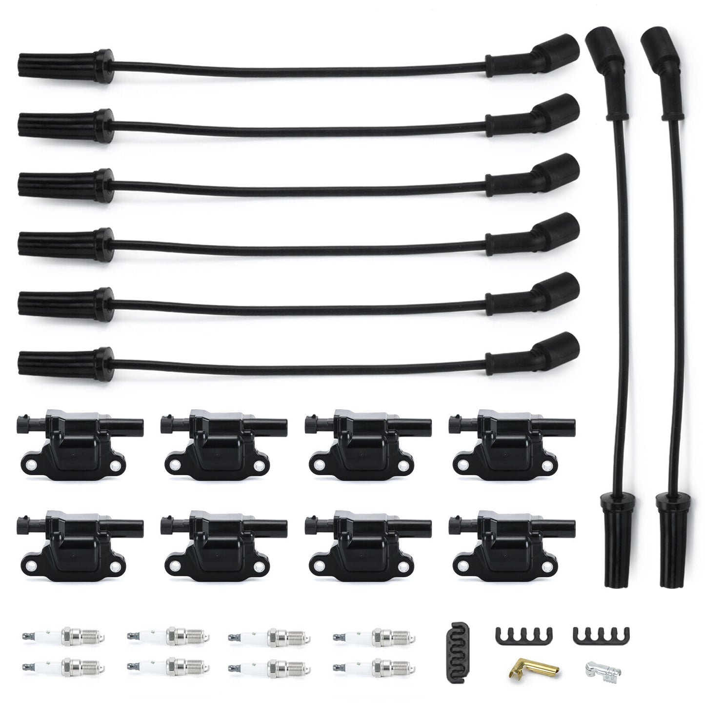 Spark Plugs And Wire And Coil Packs Ignition Coil Set For GM 4.8 5.3 6.0 6.2 7.0
