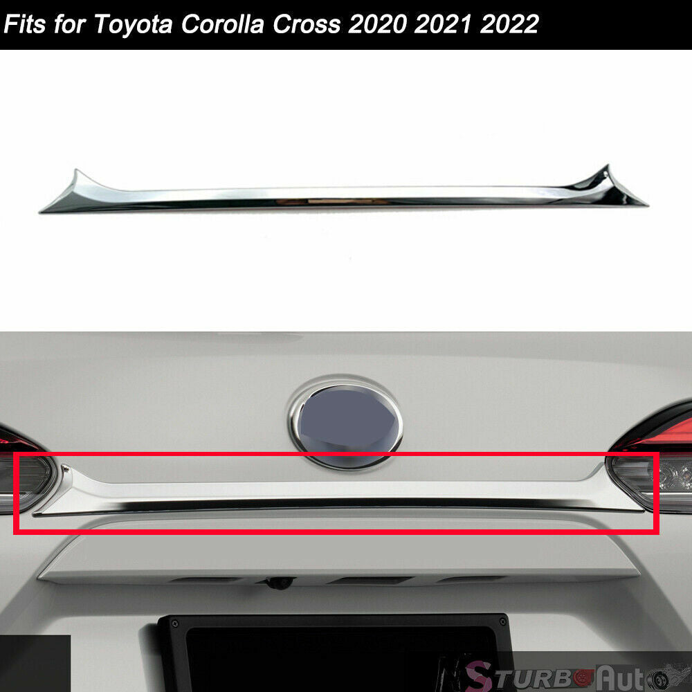 for Toyota for Corolla Cross 2020-2023 Chrome Rear Door Trunk Lid Protect Cover Trim