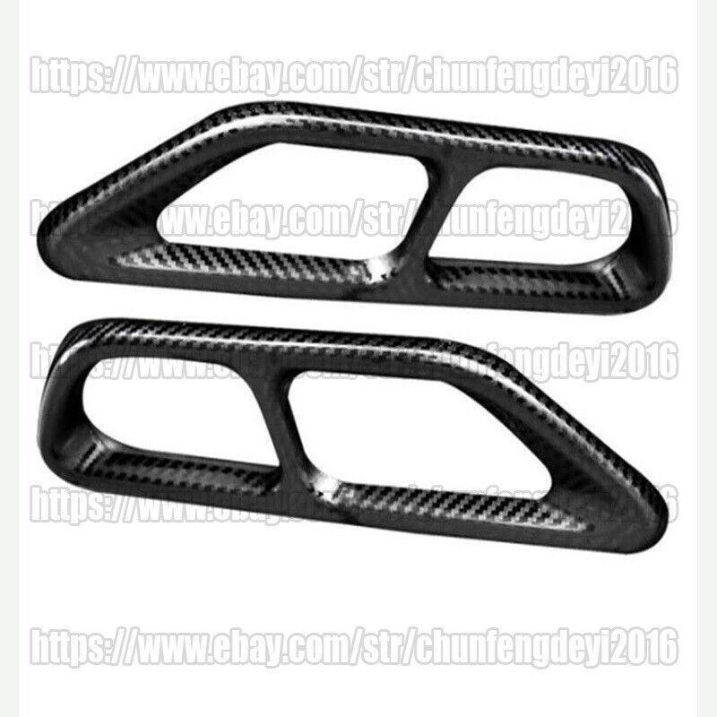 for Honda Accord 2018-2022 Steel Carbon Fiber Rear Tail Exhaust Pipe Muffler Tip