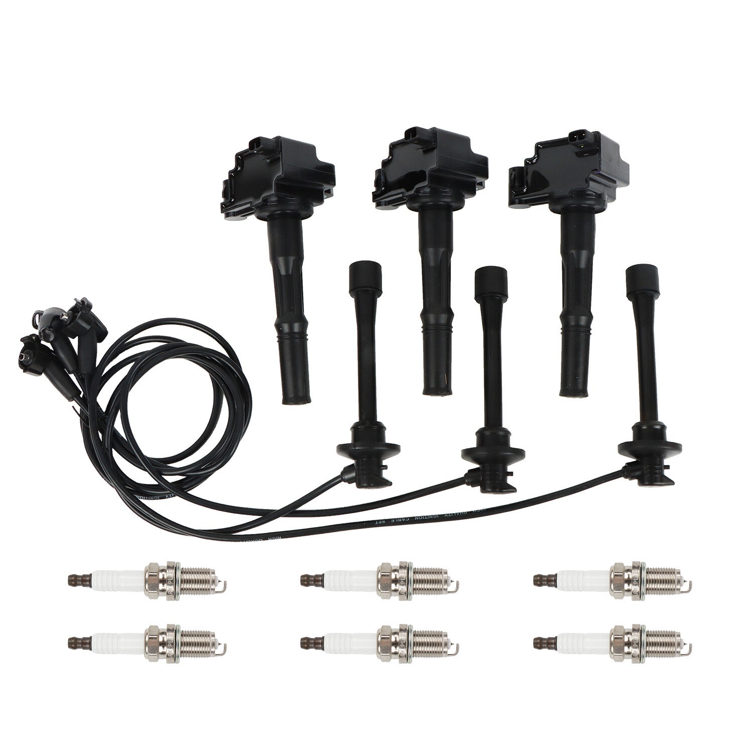 Ignition Coil  Wireset  Spark Plugs for Toyota 4Runner Tacoma Tundra t100 3.4L