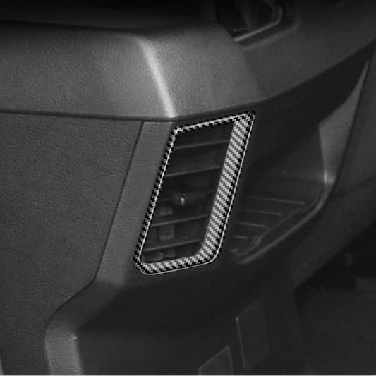 Carbon fiber rear air conditioning vent cover trim suitable for Toyota Tundra 2022 - 2024