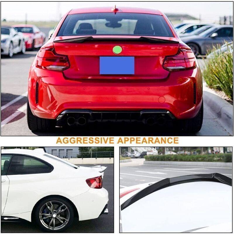 Carbon fiber rear lip spoiler kit for BMW 2 F22 F87 M2 Coupe