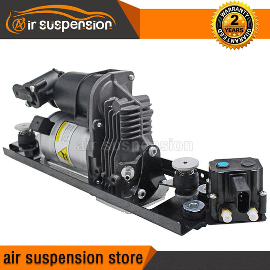 for BMW 5 Series E61 04-10 Air Suspension Compressor w/ Valve Block 37106793778