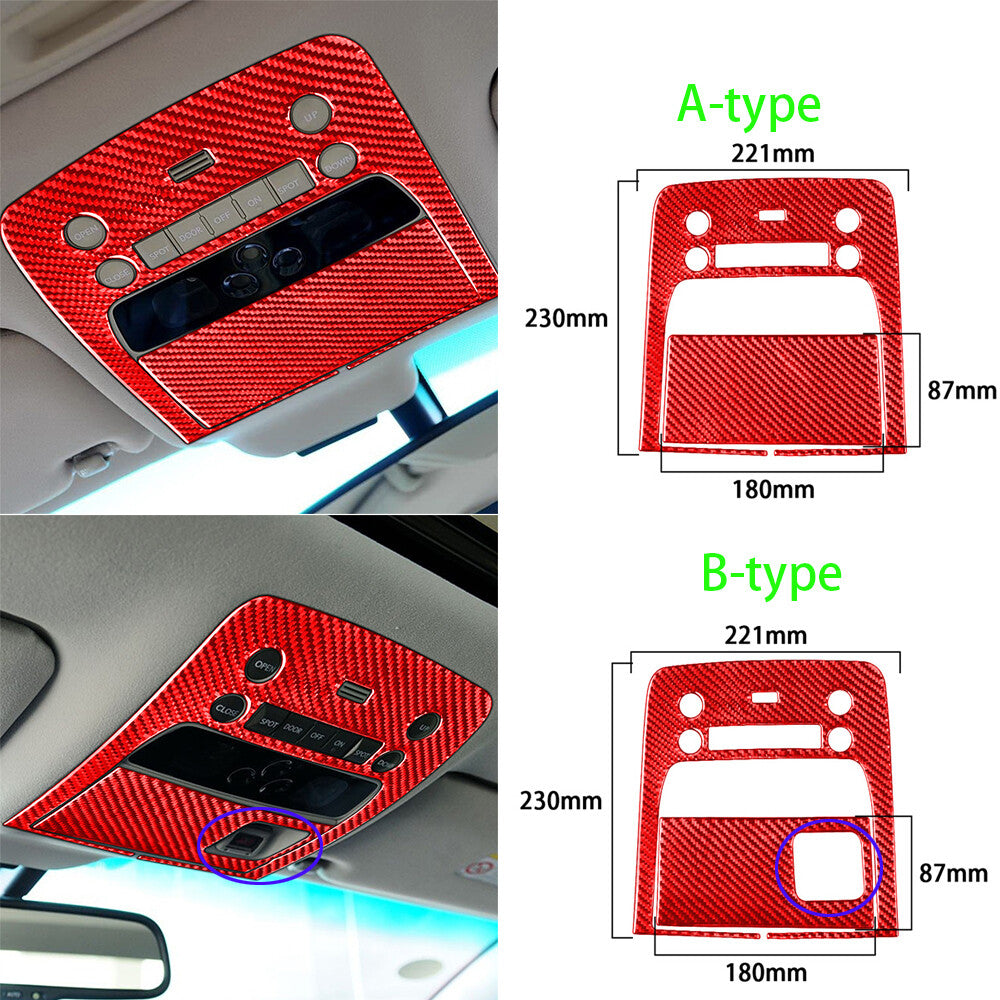 Fit For Luxus GS 2006-2011 Carbon Fiber Interior Front Reading Light Panel Cover