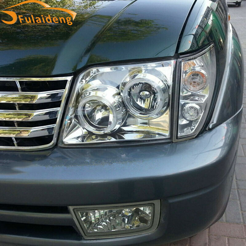 Fit for Toyota Prado LC90 LH+RH 1996-2002 LED Headlights Headlamp Replace Pair