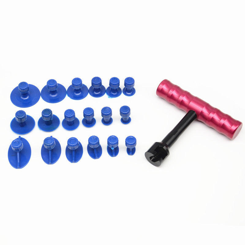 Car Autos T-Bar Body Panel Paintless Dent Pit Repair Tool Lifter Puller 18x Tab