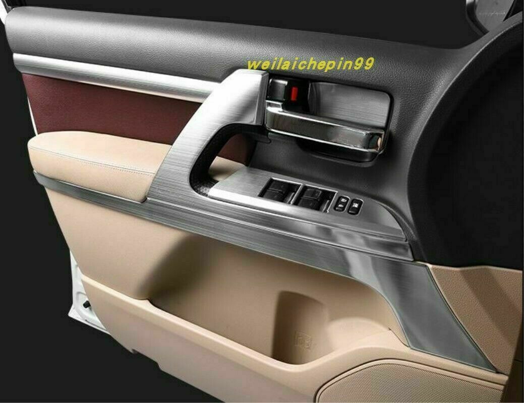 for Toyota for Land Cruiser LC200 2016-2021 Silver interior Dash Trim decoration Kit