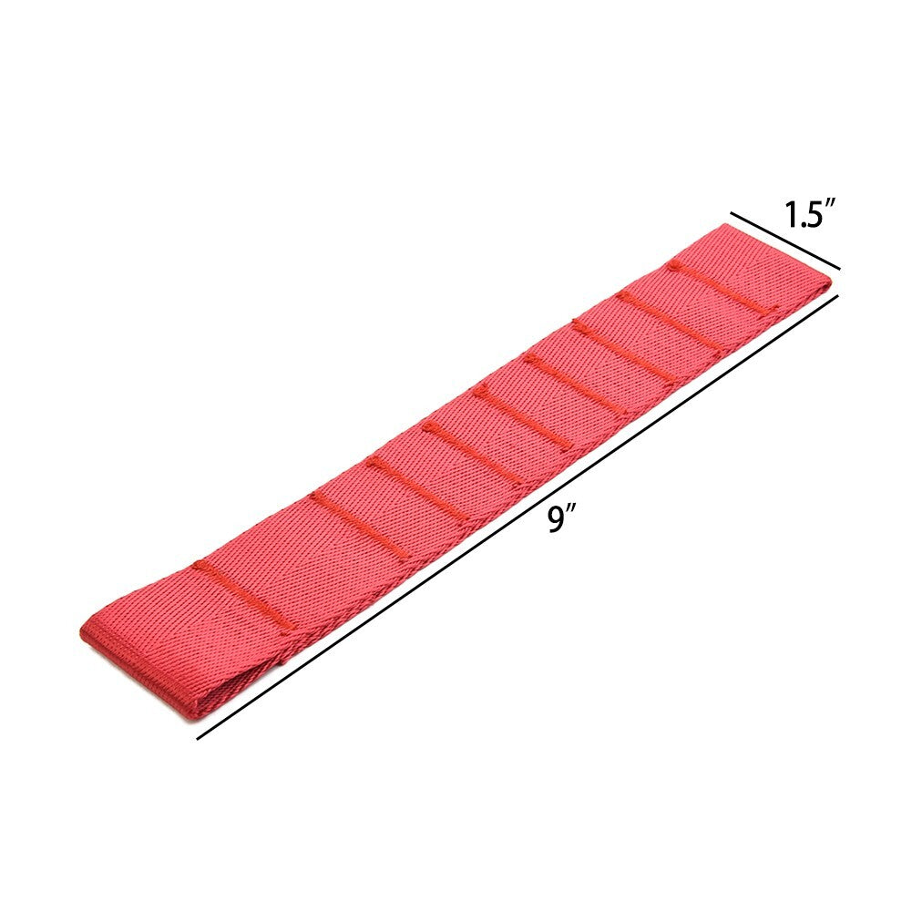 Adjustable Door Limiting Check Straps for Jeep TJ JK JKU JL JLU Red Set of 2