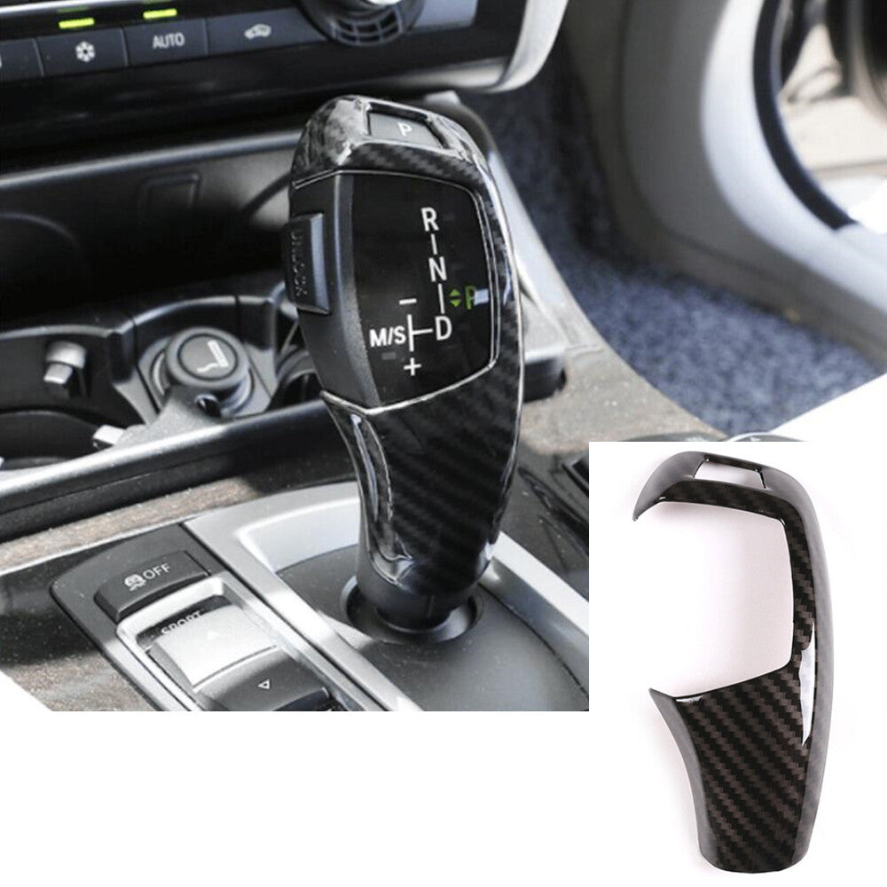 for BMW F20 F30 F34 X3 X5 1 2 3 4 5 Serie Carbon Fiber ABS Gear Shift Knob Cover