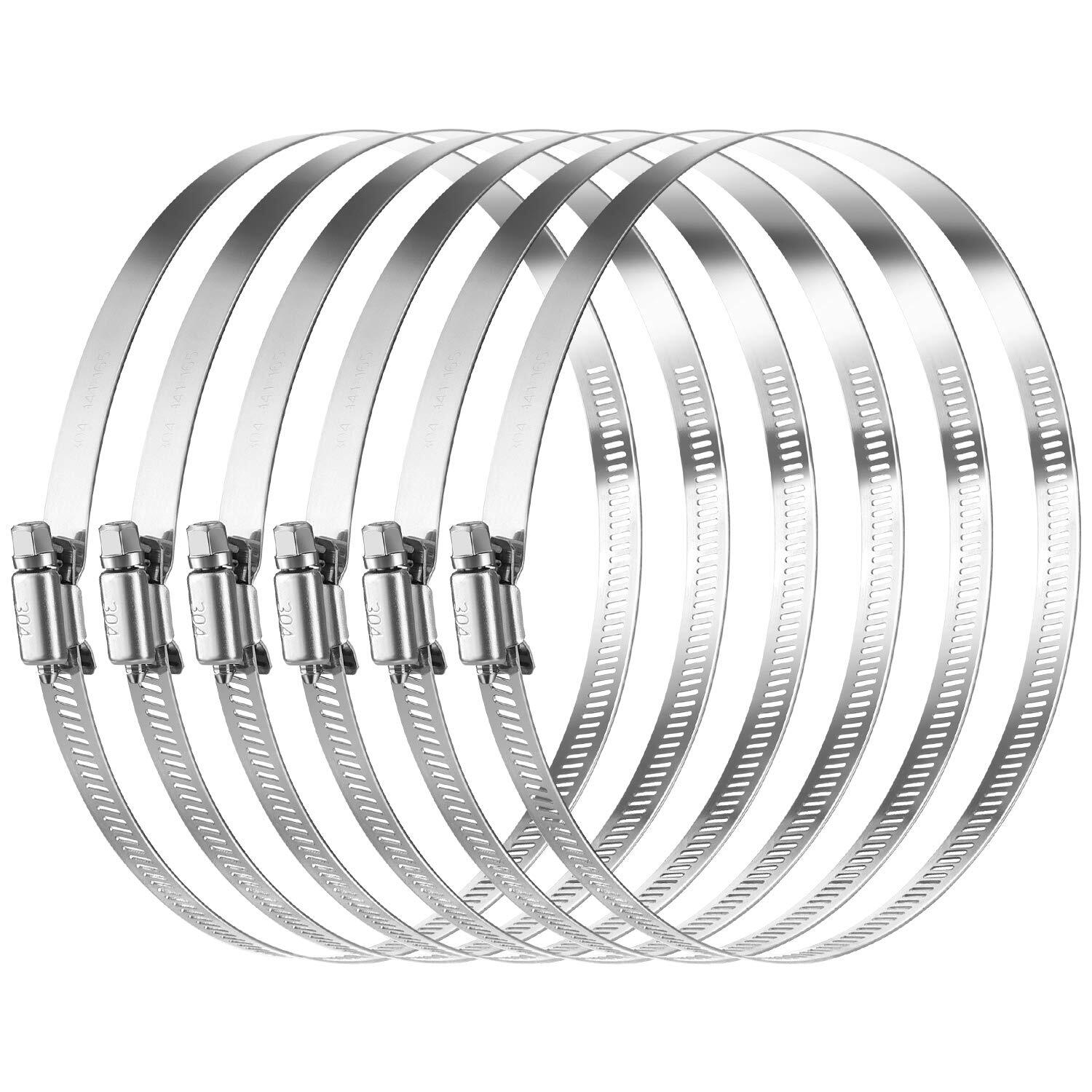 6-inch Adjustable Tube Clamp Hose Clamp Tube Clamp Tracheal Clamp Worm Drive
