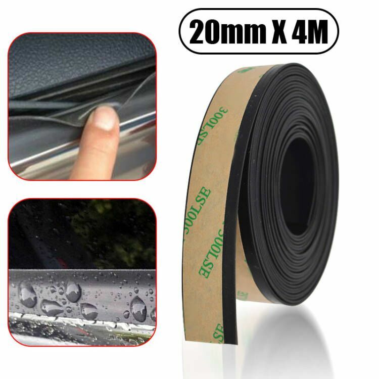 4M Seal Strip Car Front Rear Side Window Glass Moulding Sealing Trim Waterproof