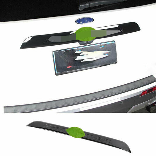 New Glossy Black Trunk Tailgate Panel Moulding Trim for Ford Explorer 2020-2023