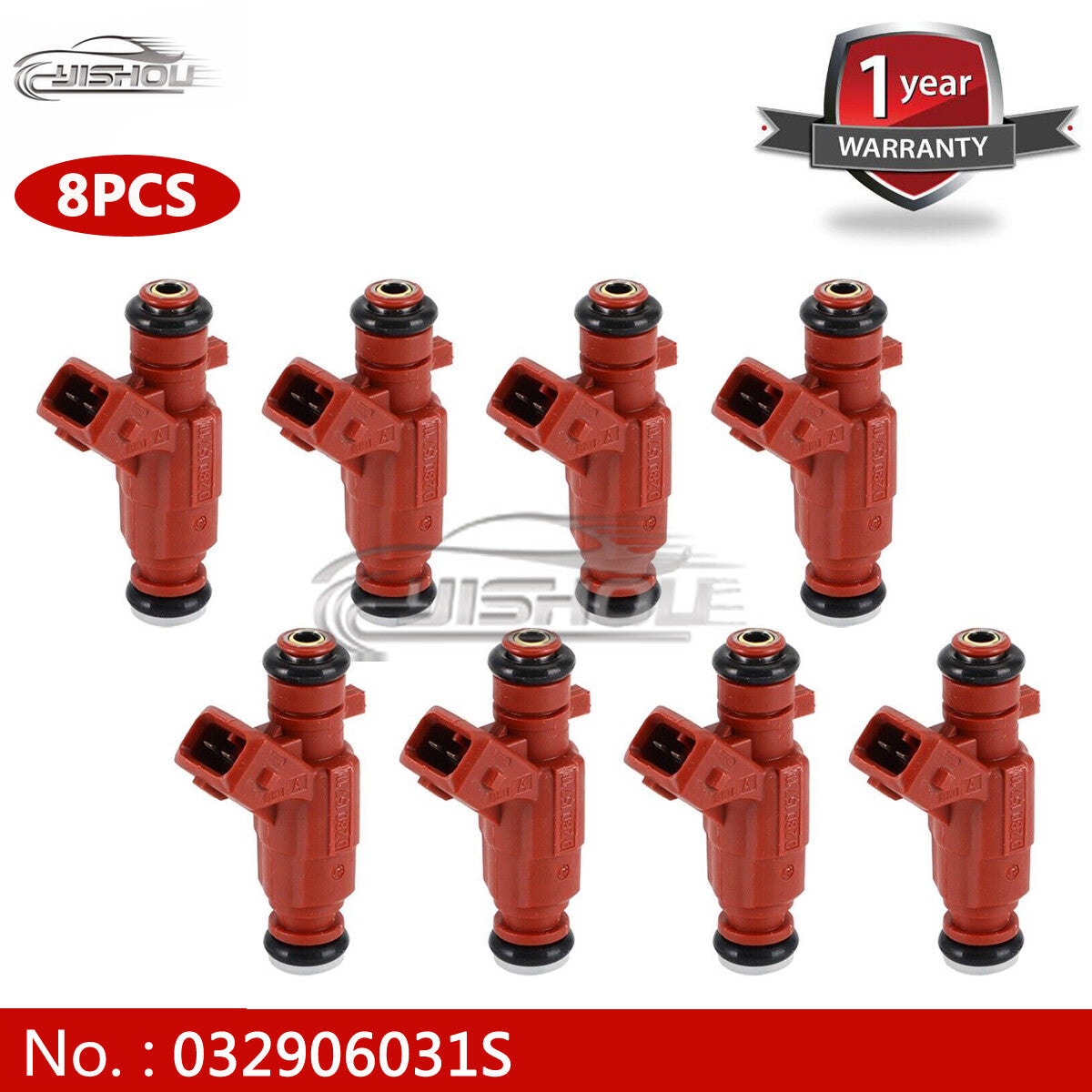 8 fuel injectors 0280157111 032906031S for Volkswagen for Golf Voyage 1.0L 8V 07-14