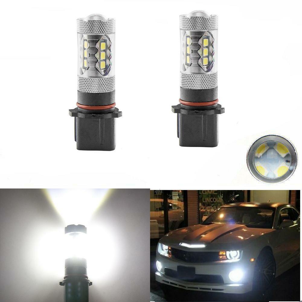 P13W White LED Replace Front Fog Bulbs for 2015-2020 for GMC for Yukon XL