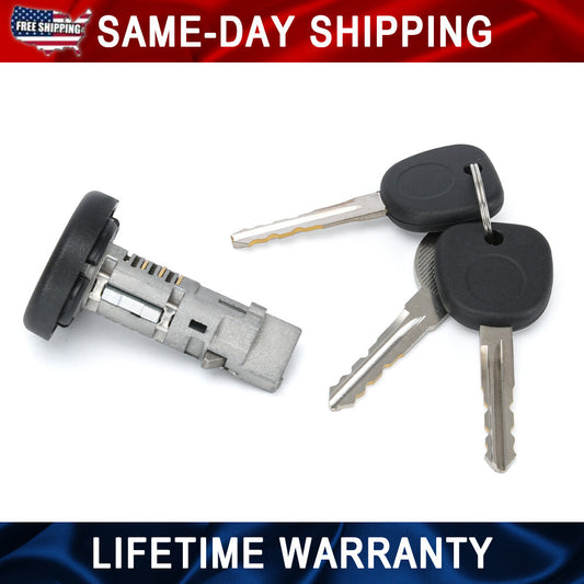 Ignition Lock Cylinder w/ Chip 3 Keys Programmed For GM for Chevy Express 19120038