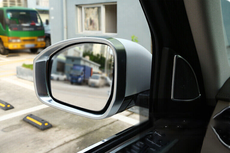 for Range Rover Sport 14-22 Silver ABS Rear View Side Door Mirror Frame Trim 2P