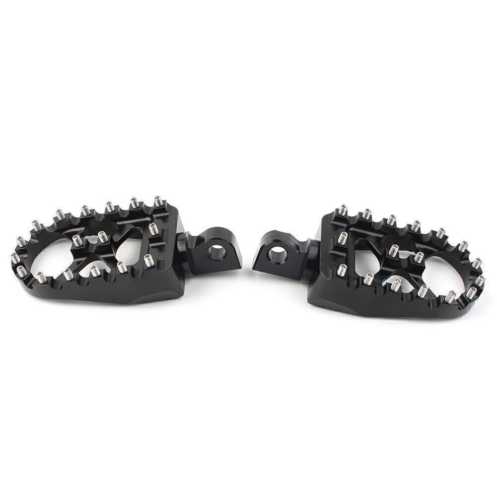 Wide Fat Foot Pegs MX Style Footpegs for Harley Dyna Sportster Bobber Black 2PCs
