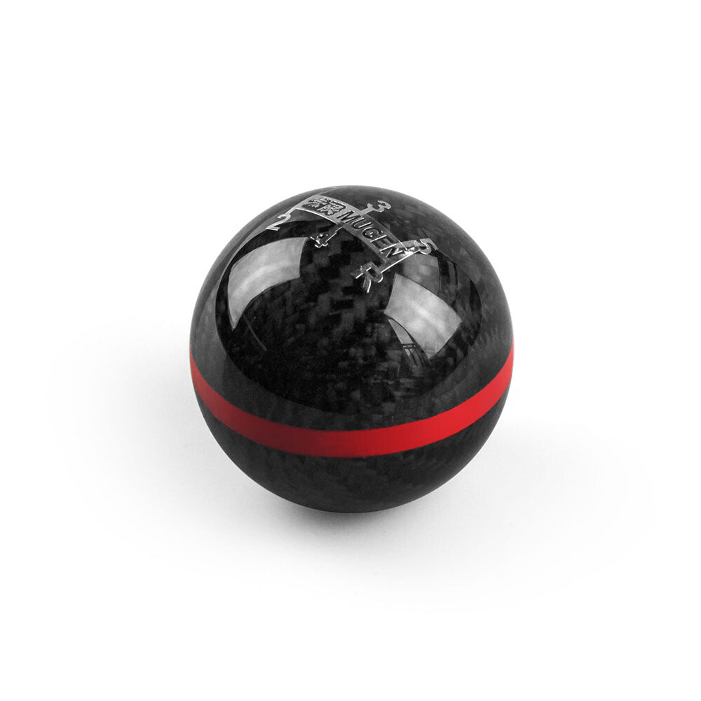 5/6 Speed Racing Real Carbon Fiber Shift Shifter Knob RED Manual MT Ball Gear