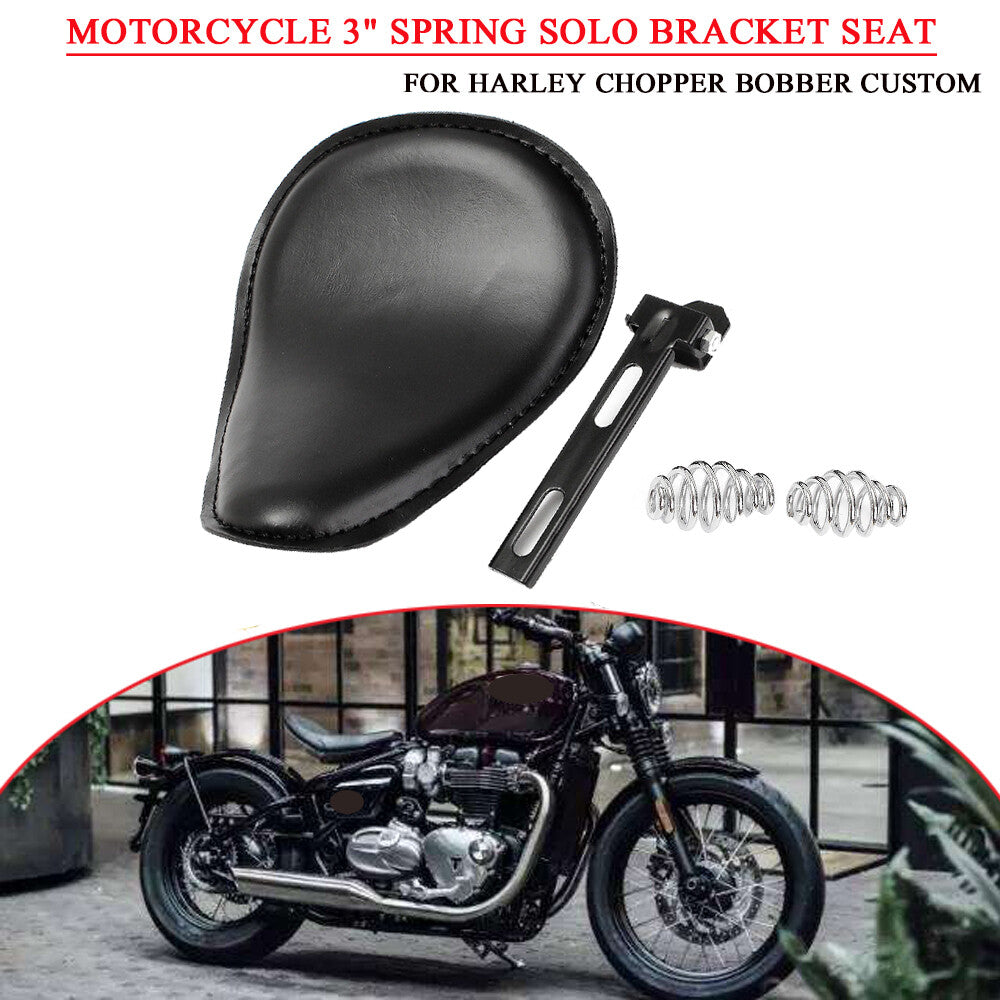 Black motorcycle spring solo for seat bracket for Harley Sportster XL Bobber Chopper