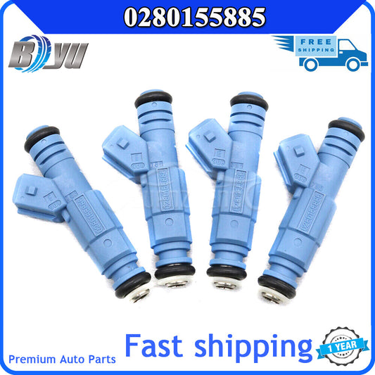 4-hole 4x fuel injectors for BMW 325i 2.5L L6 1987 - 1993 Gen III 0280155885