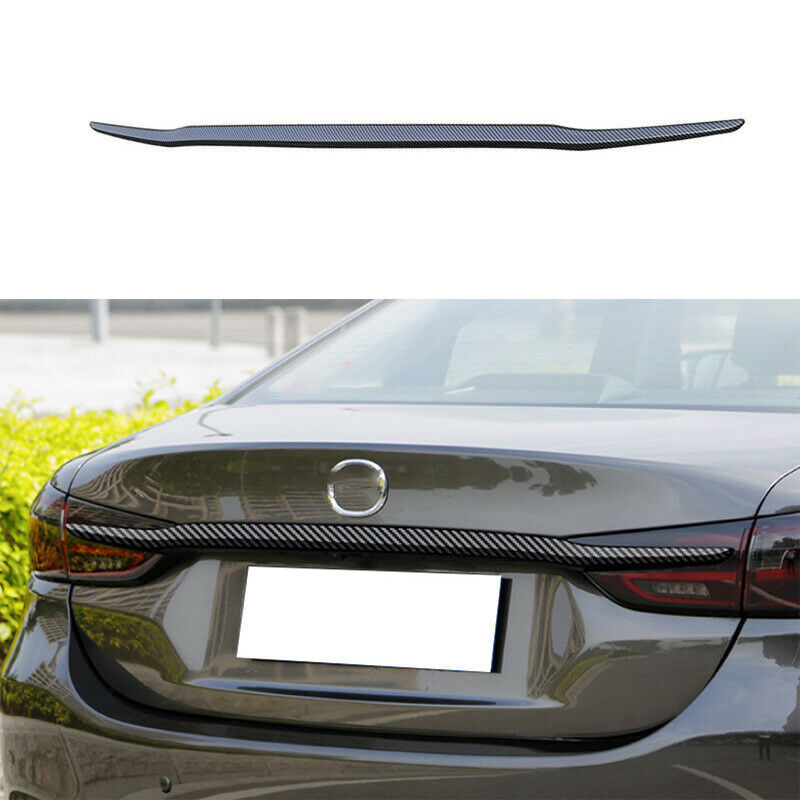 for Mazda 6 Atenza 2018-2021 Carbon Fiber Rear Trunk Lid Tailgate Molding Strip