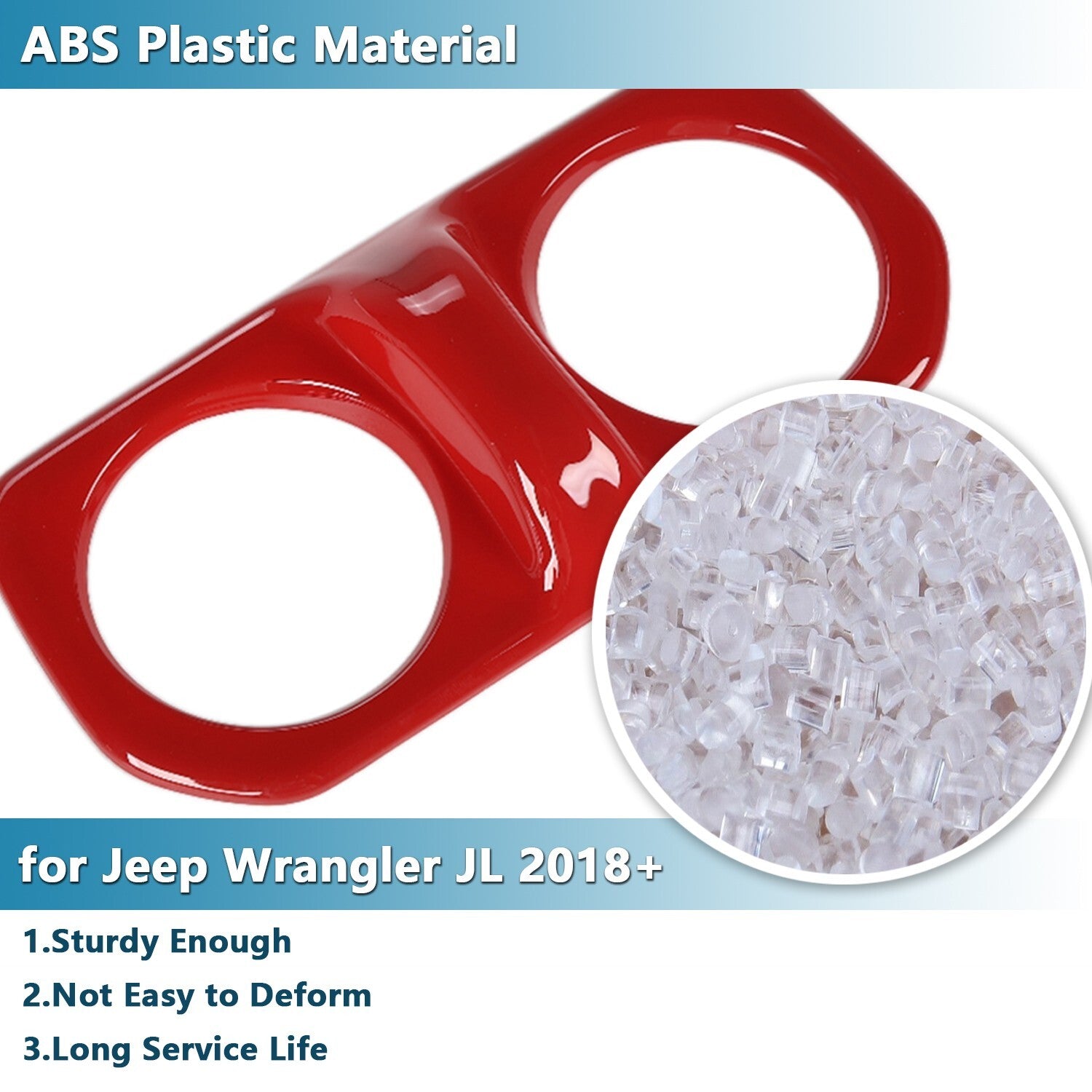21x Red Interior Full Decoration Trim Cover kit for Jeep for Wrangler JL 2018-2023