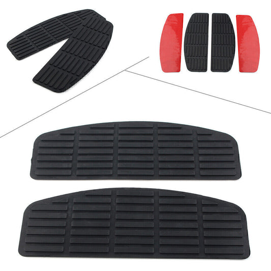 2pcs Driver Floorboard Foot Pges Board Black Non-Slip Pad Fit for Harley Touring