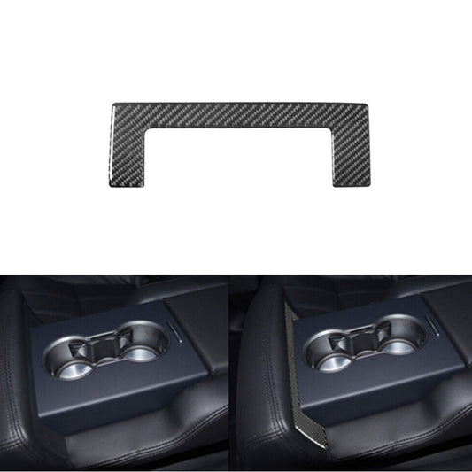 Carbon Fiber Rear Armrest Panel Cover Trim For Land for Range Rover Sport 2014-2017