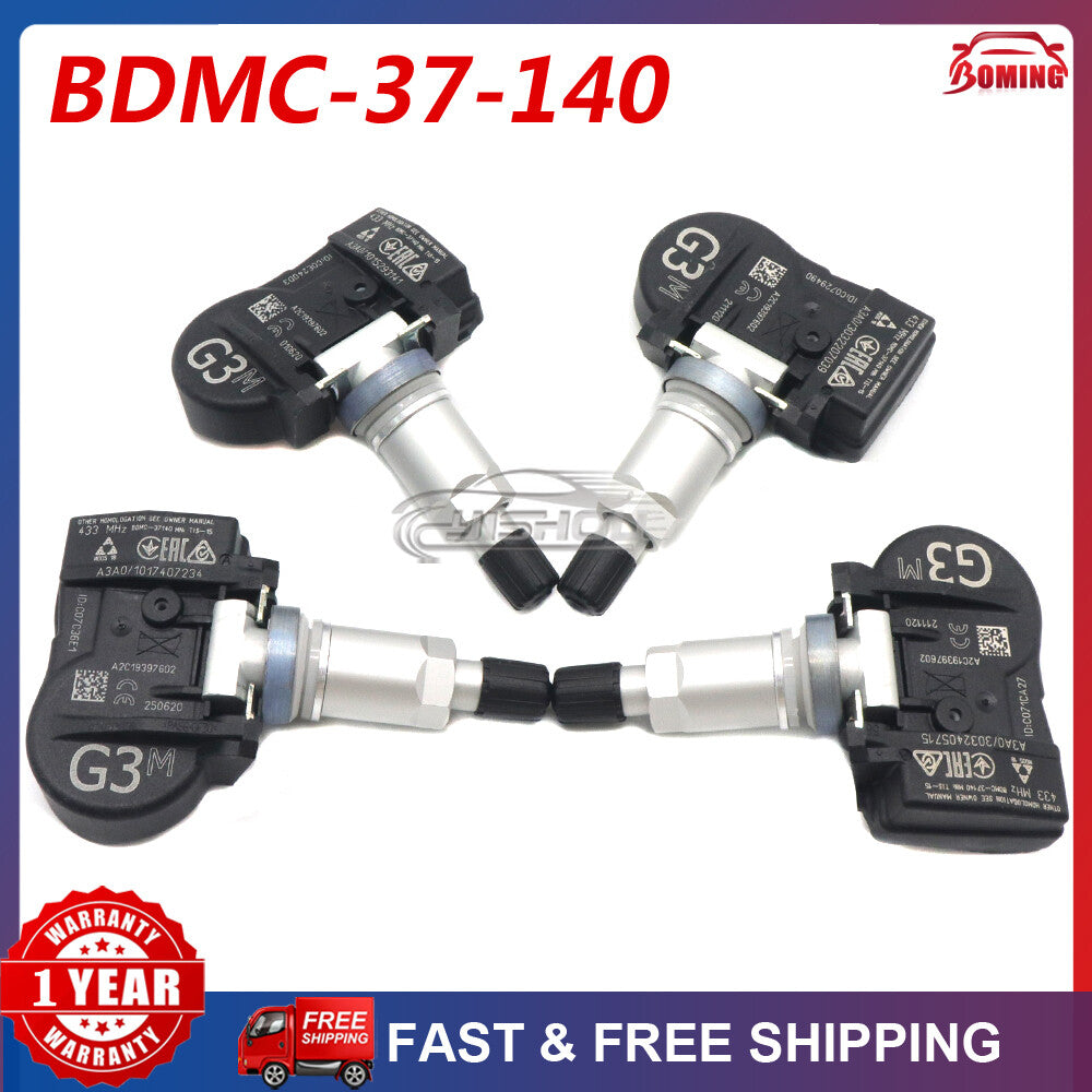 Set of 4pcs New TPMS Tire Pressure Monitor Sensor for Mazda MX-5 Miata BDMC37140