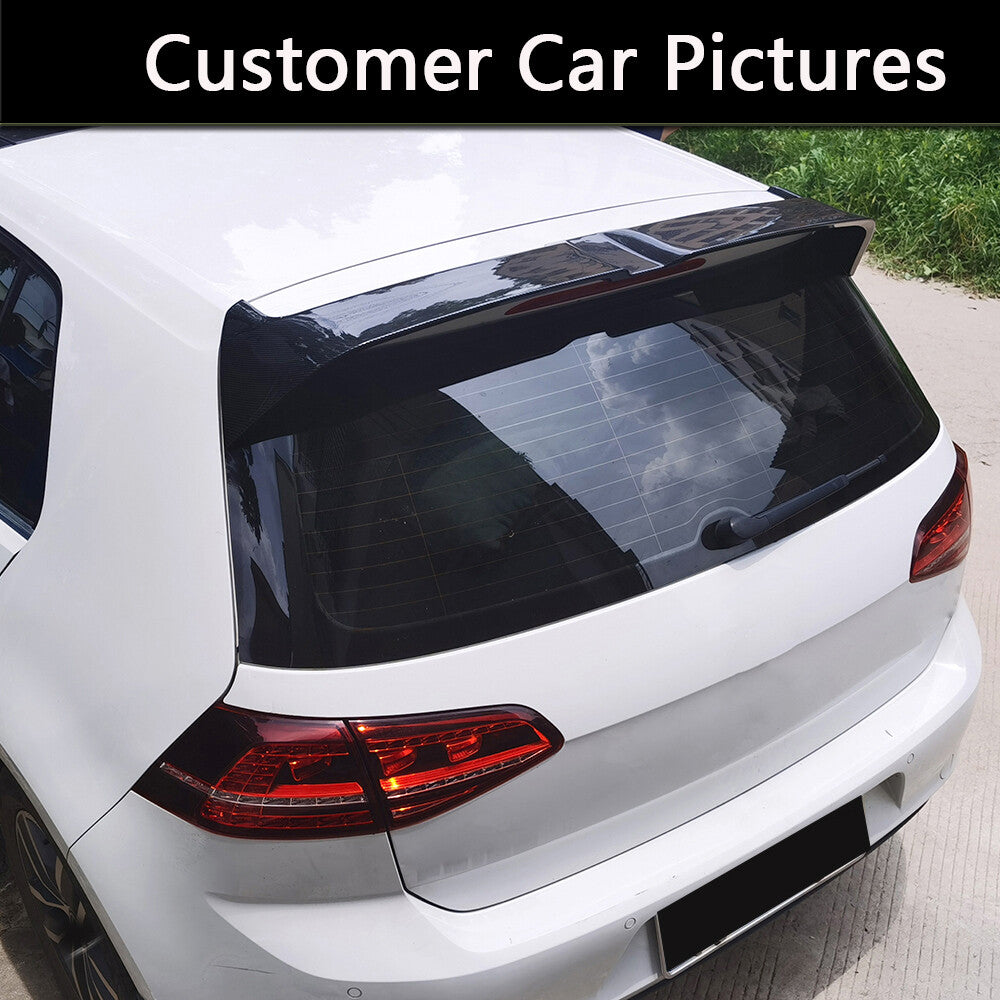 for VW for GOLF 7 MK7 MK7.5 GTI R 2014-2018 Carbon Fiber Rear Roof Spoiler Top Wing
