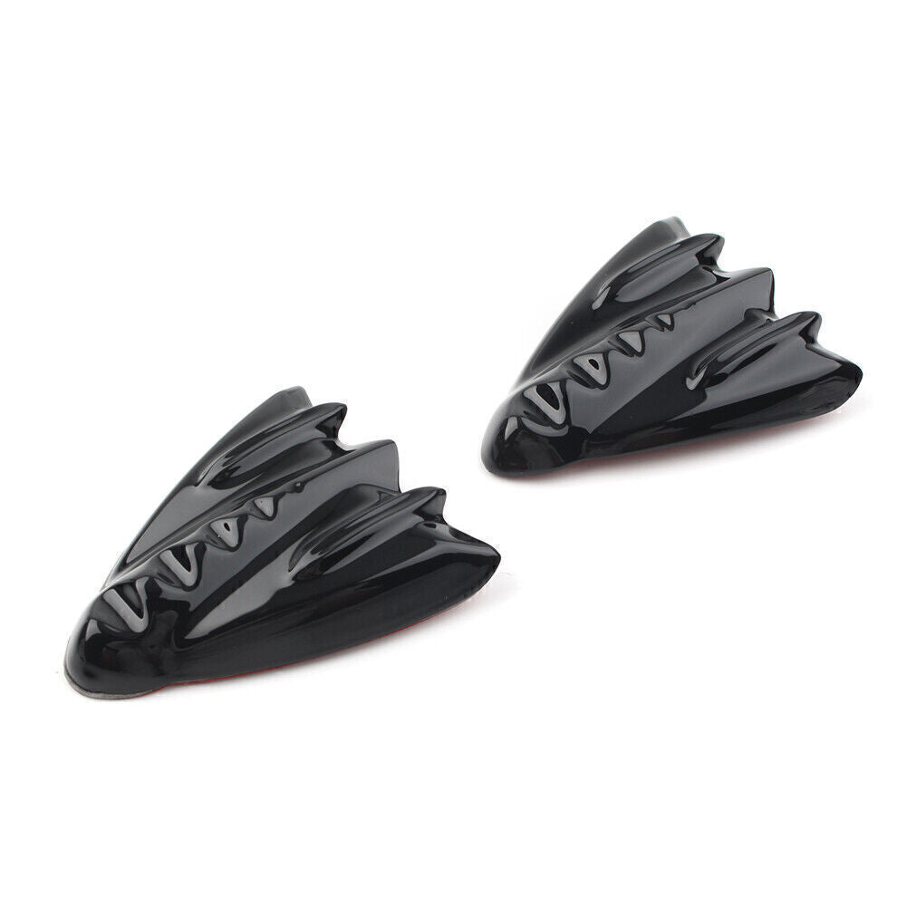 Inner Fairing Mirror Block Off Cover Plates Fit for Harley FLH 2006-2013 Black