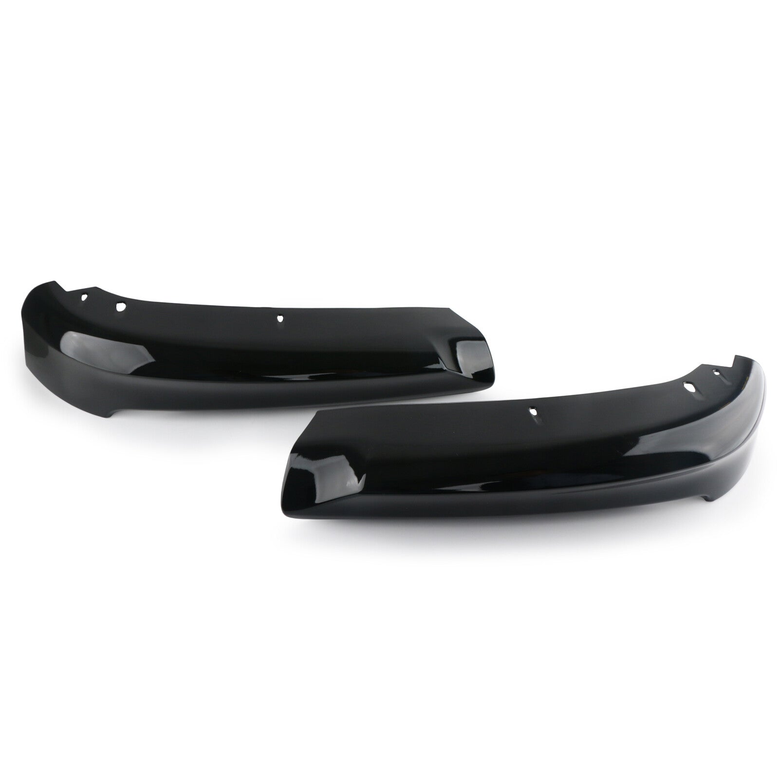 Suitable for 2005-08 for BMW E90 3 Series 4Dr Sedan front bumper splitter kit, black.