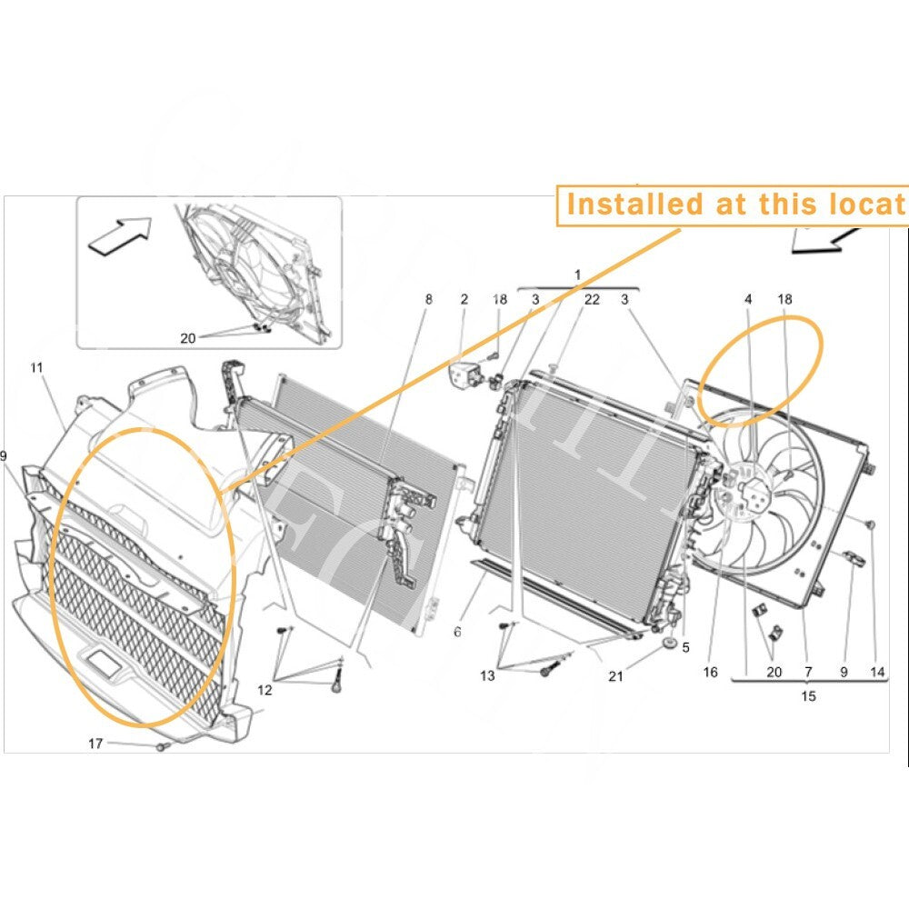 Equipment Manufacturer ( ) parts for Maserati Quattroporte M156 2014-2016: 670001328