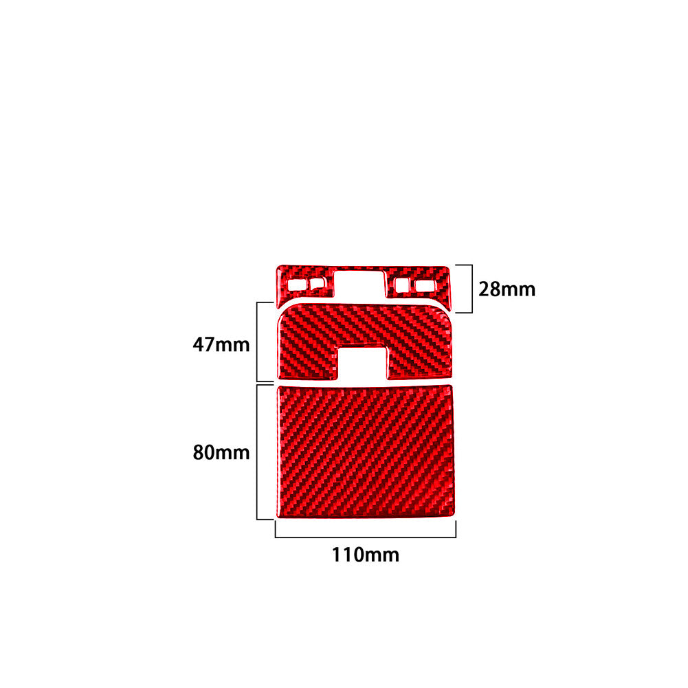 Red Carbon Fiber Interior Cover Trim Fit for Lexus GS 2006-11