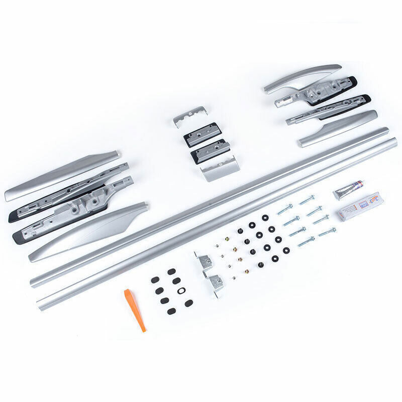 for Nissan Armada Patrol 17-20 Cargo Rack Cross Bars Top Roof Silver Aluminum 2X