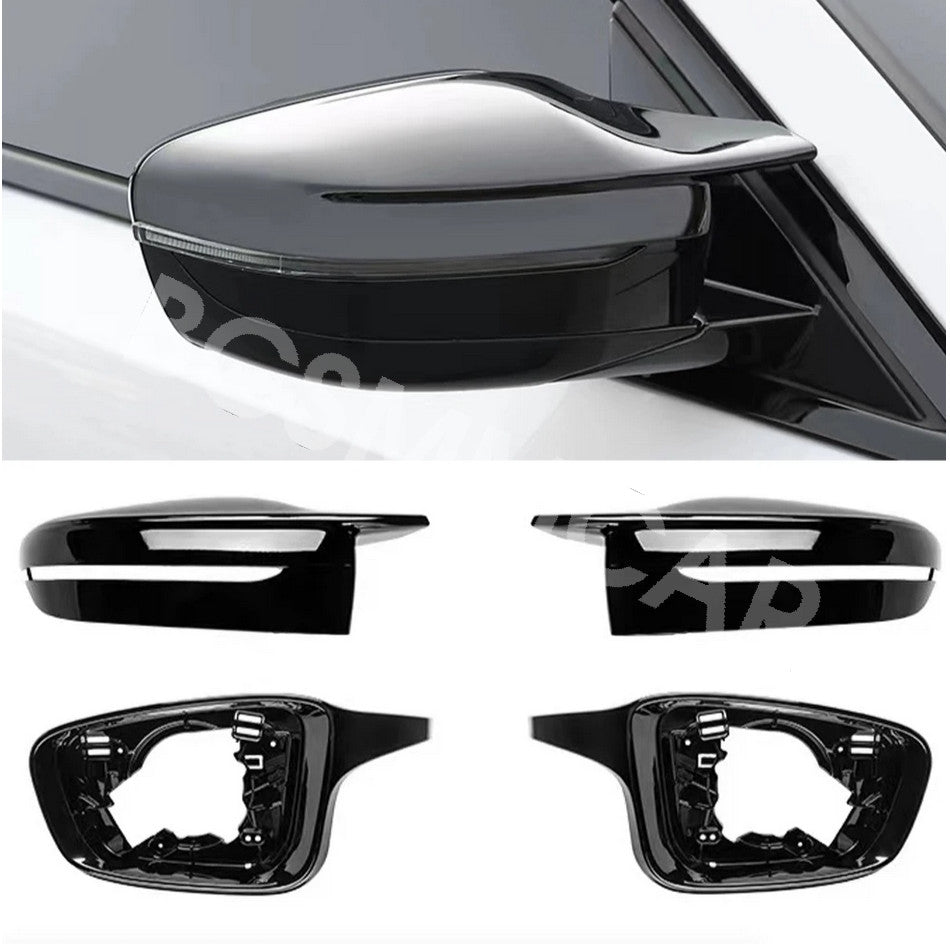 Side Mirror Cover Caps Gloss Black Fit for BMW G20 G28 320d 330i 340i 2020-2022